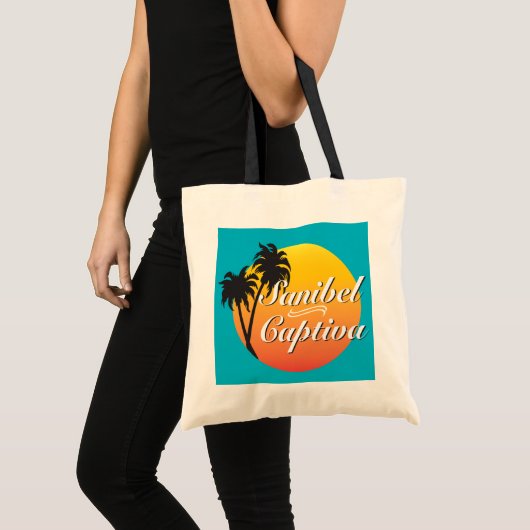 Sanibel Captiva Islands Florida Illustratie Tote Bag (Voorkant (product))
