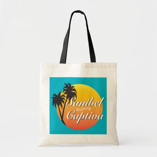Sanibel Captiva Islands Florida Illustratie Tote Bag (Voorkant)