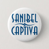Sanibel Captiva Islands Florida Ronde Button 5,7 Cm (Voorkant)