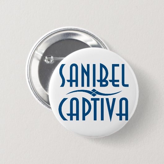 Sanibel Captiva Islands Florida Ronde Button 5,7 Cm (Voorkant /achterkant)