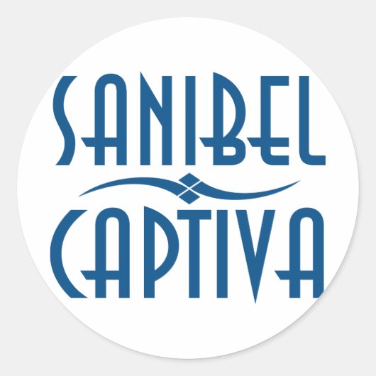 Sanibel Captiva Islands Florida Ronde Sticker (Voorkant)