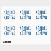Sanibel Captiva Islands Florida Ronde Sticker (Vel)