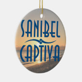 Sanibel Captiva Islands Florida Sunset Keramisch Ornament (Rechts)
