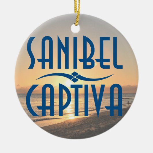 Sanibel Captiva Islands Florida Sunset Keramisch Ornament (Voorkant)