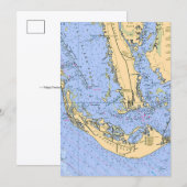 Sanibel Captiva Nautical 5x7 Grote Postkaart (Voorkant / Achterkant)