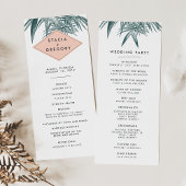 Sanibel huwelijksceremonie programma programmakaart