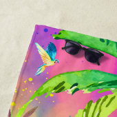 Sanibel is mijn Happy Place Beach Towel Strandlaken (In situ)