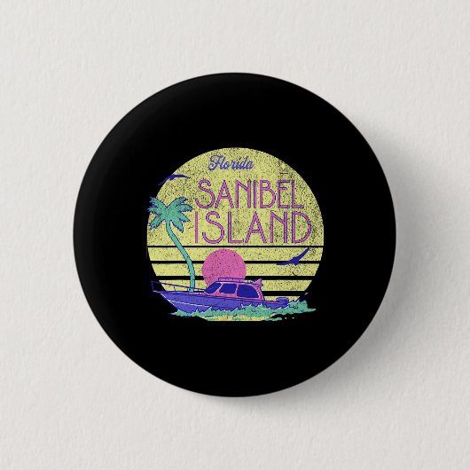 Sanibel Island _1  Ronde Button 5,7 Cm (Voorkant)