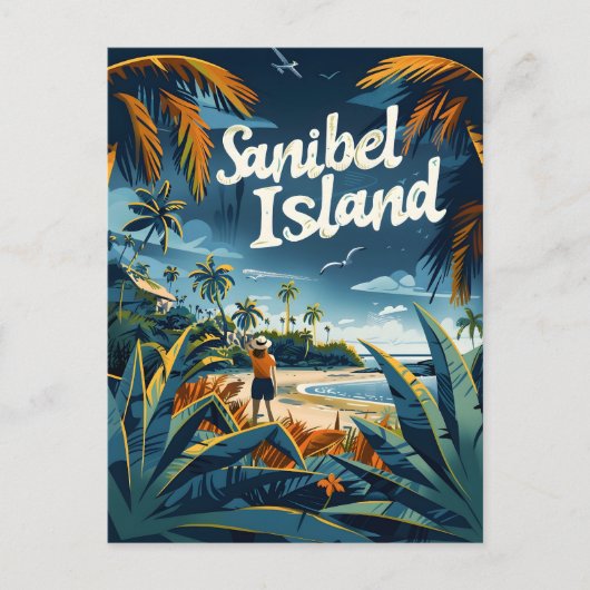 Sanibel Island Beach  Briefkaart (Voorkant)