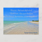 Sanibel Island Beach Florida Pre-orkaan Ian Briefkaart (Voorkant)