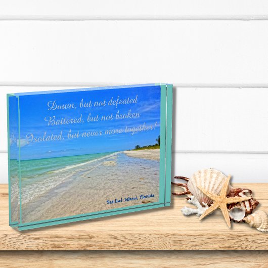 Sanibel Island Beach Florida Pre-orkaan Ian Fotoblokken