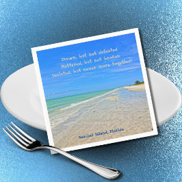 Sanibel Island Beach Florida Pre-orkaan Ian Servet