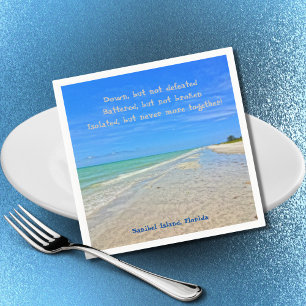 Sanibel Island Beach Florida Pre-orkaan Ian Servet