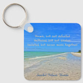 Sanibel Island Beach Florida Pre-orkaan Ian Sleutelhanger (Voorkant)