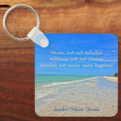 Sanibel Island Beach Florida Pre-orkaan Ian Sleutelhanger (Voorkant)