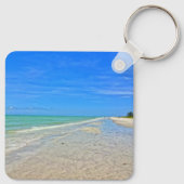 Sanibel Island Beach Florida Pre-orkaan Ian Sleutelhanger (Achterkant)