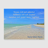 Sanibel Island Beach Hurricane Ian Magnetic Kaart (Voorkant)