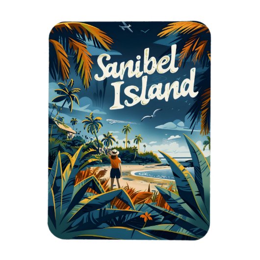 Sanibel Island Beach  Magneet (Verticaal)