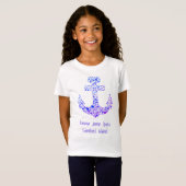 Sanibel Island FL Zee Creatures Anchor and Name T-shirt (Voorkant volledig)