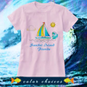 Sanibel Island FL Zeilboot en zon T-shirt