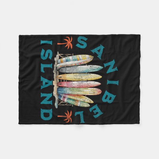 Sanibel Island  Fleece Deken (Voorkant (Horizontaal))