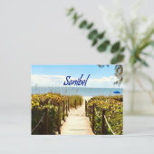 Sanibel Island Florida Beach Ocean Briefkaart (Staand voorkant)