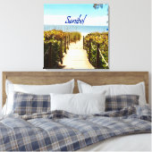Sanibel Island Florida Beach Ocean Canvas Afdruk (Insitu (Slaapkamer))