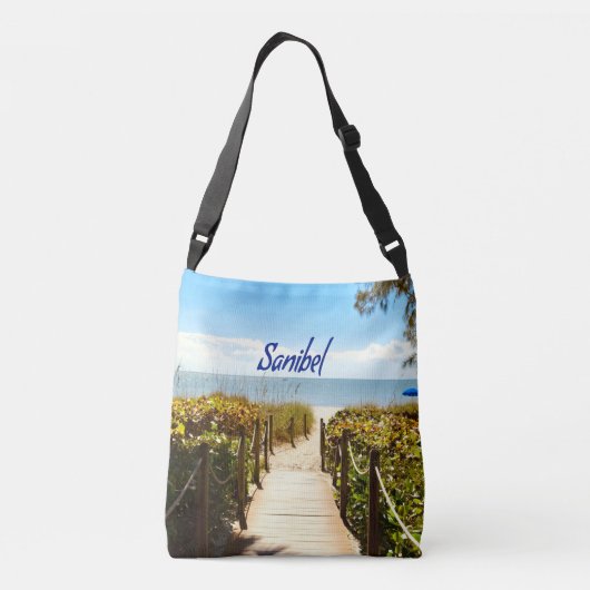 Sanibel Island Florida Beach Ocean Crossbody Tas (Achterkant)