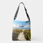 Sanibel Island Florida Beach Ocean Crossbody Tas (Voorkant)