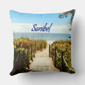 Sanibel Island Florida Beach Ocean Kussen (Achterkant)