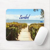 Sanibel Island Florida Beach Ocean Muismat (Met muis)