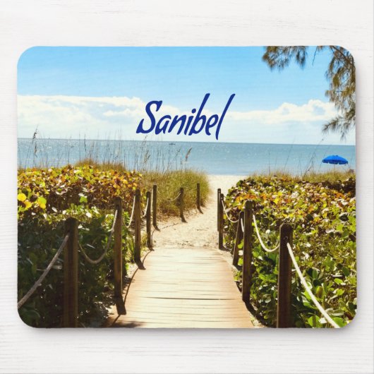Sanibel Island Florida Beach Ocean Muismat (Voorkant)