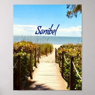 Sanibel Island Florida Beach Ocean Poster
