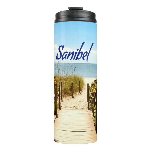 Sanibel Island Florida Beach Ocean Thermosbeker (Voorkant)