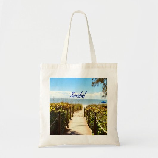 Sanibel Island Florida Beach Ocean Tote Bag (Voorkant)