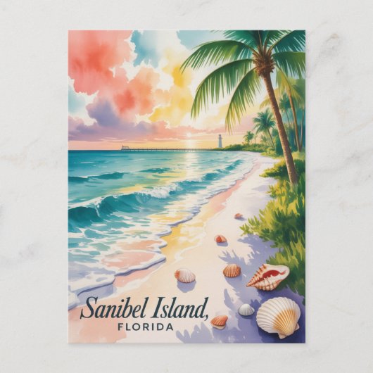 Sanibel Island Florida Briefkaart (Voorkant)