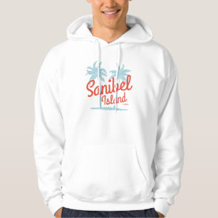 Sanibel Island Florida Coral Ocean Souvenir Hoodie