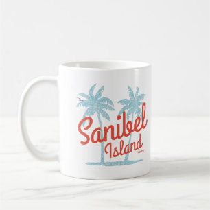 Sanibel Island Florida Coral Ocean Souvenir Koffiemok