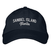Sanibel Island Florida geborduurde honkbalhoed