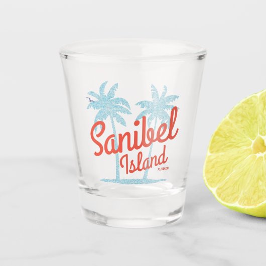 Sanibel Island Florida Golf Coast Souvenir Shot Glas (Voorkant)