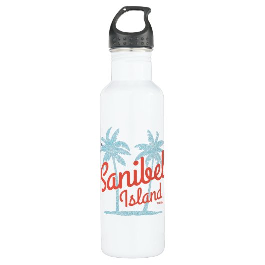Sanibel Island Florida Golf Coast Souvenir Waterfles (Voorkant)