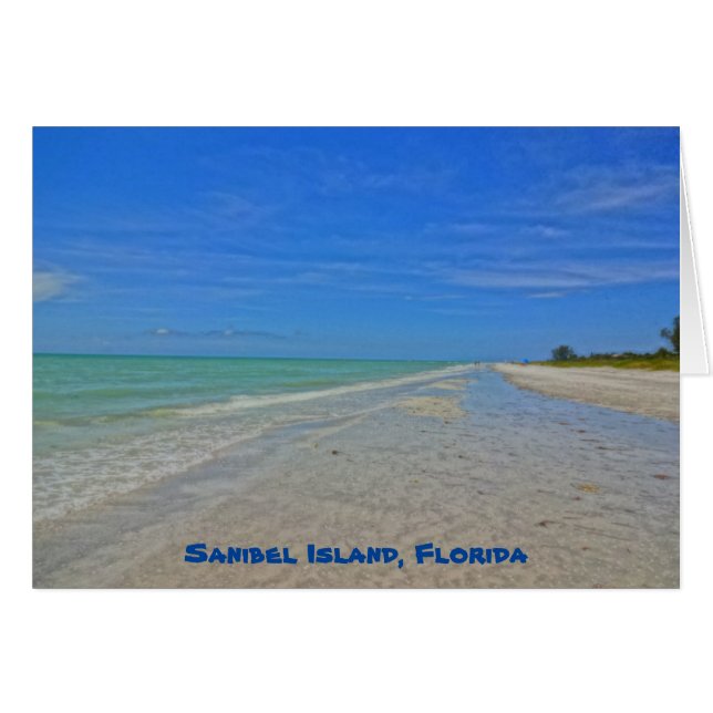 Sanibel Island Florida - Golf van Mexico Shoreline (Voorkant Horizontaal)