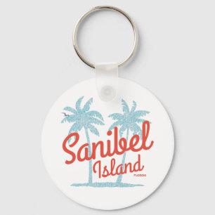 Sanibel Island Florida Golfkust Souvenir Sleutelhanger