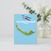Sanibel Island Florida kaart (Staand voorkant)