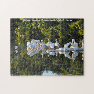 Sanibel Island Florida. Kerstgroeten Legpuzzel