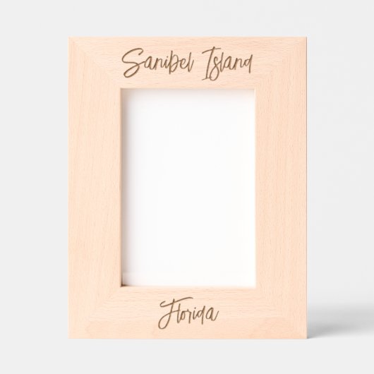 Sanibel Island Florida Laser Gegraveerd Frame (Voorkant)