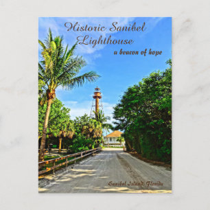 Sanibel Island Florida Lighthouse Beacon of Hope Briefkaart