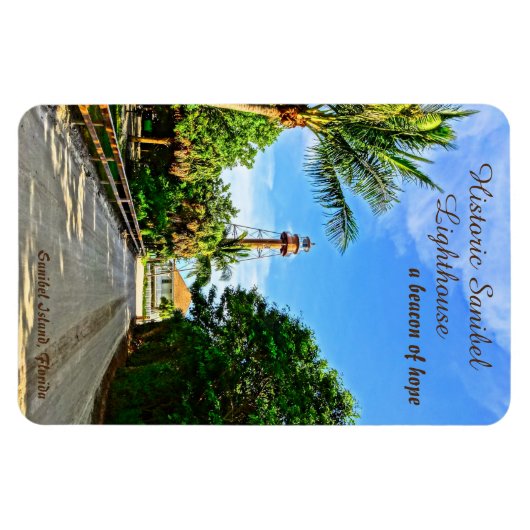 Sanibel Island Florida Lighthouse Beacon of Hope Magneet (Horizontaal)