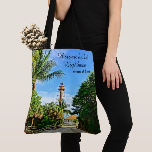 Sanibel Island Florida Lighthouse Beacon of Hope Tote Bag (Dichtbij)