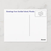 Sanibel Island Florida Nautical Chart Briefkaart (Achterkant)